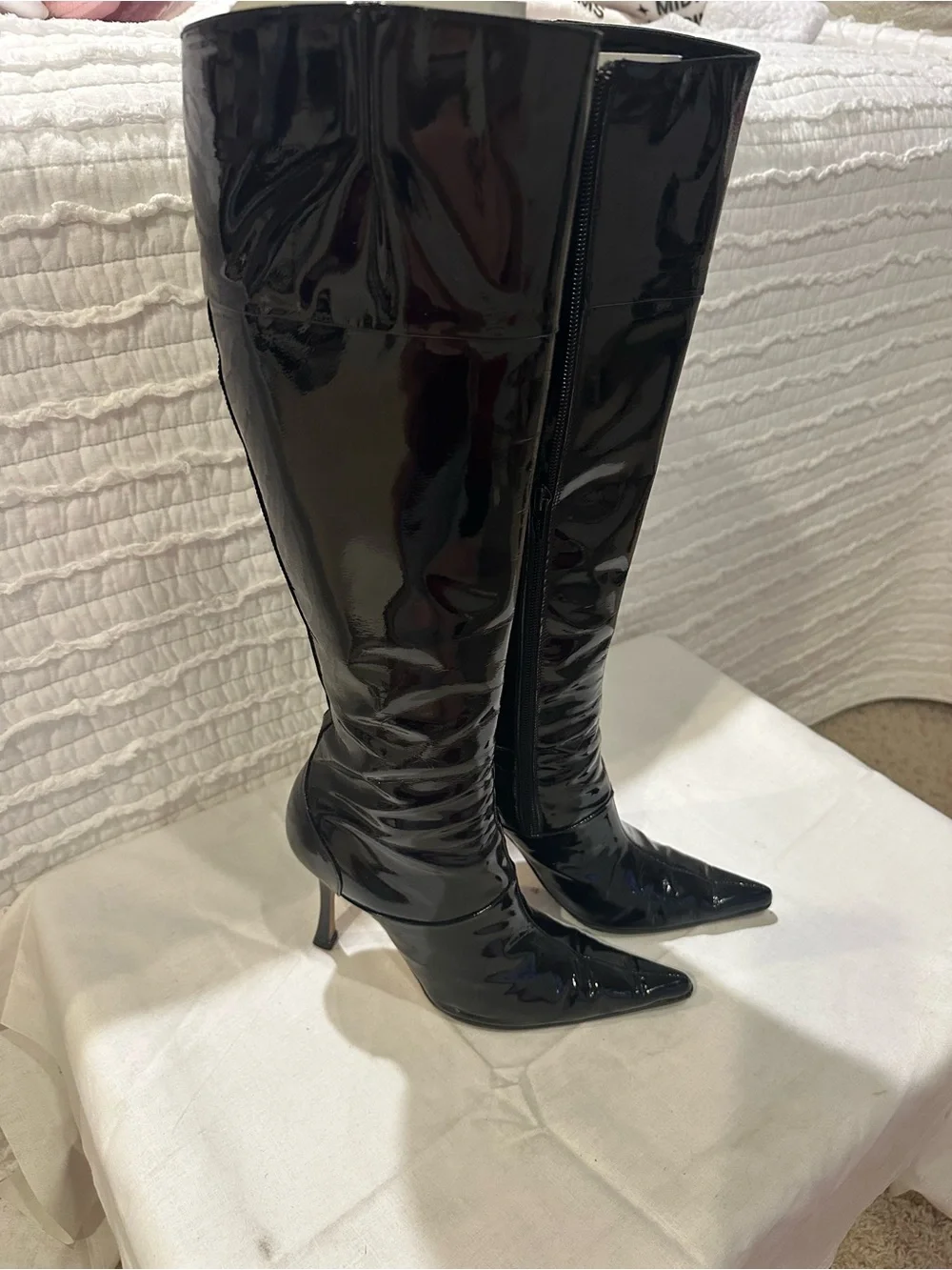 Brian Atwood Tall Black Boots Size 7